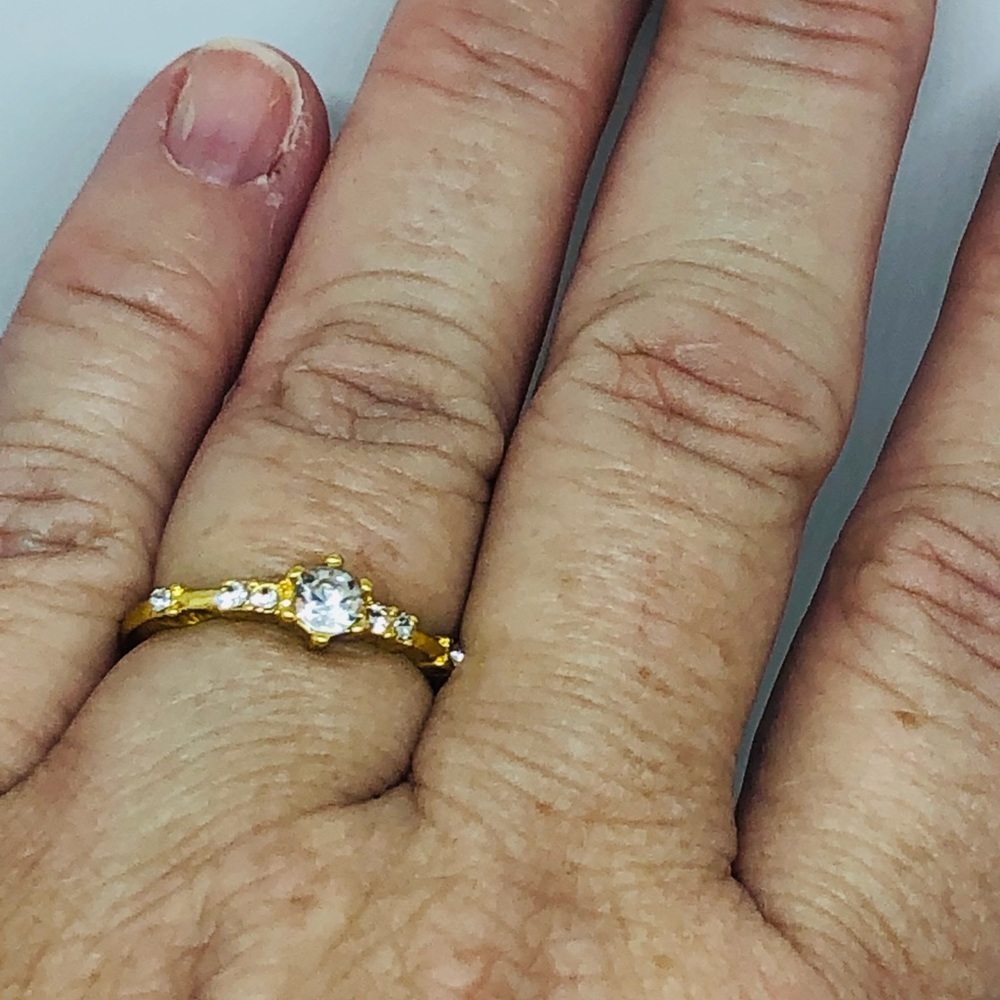 18kyellow Gold Filled Petite Stackable Ring - image 8